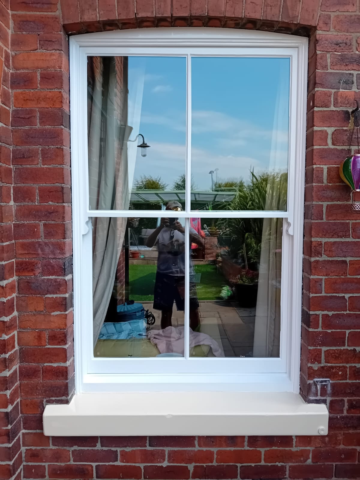 Restored sash window on a Victorian period property